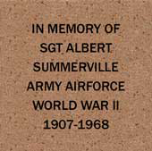 Example 8x8 memorial brick